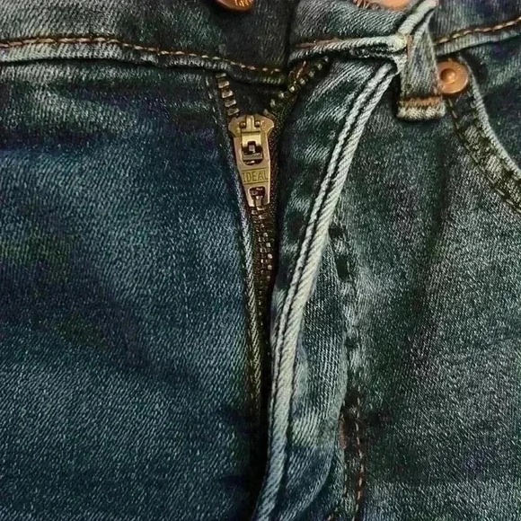 Loft Modern Skinny Crop Mid Rise Jeans Size 27/4 Medium Wash Stretch Classic - Picture 3 of 6